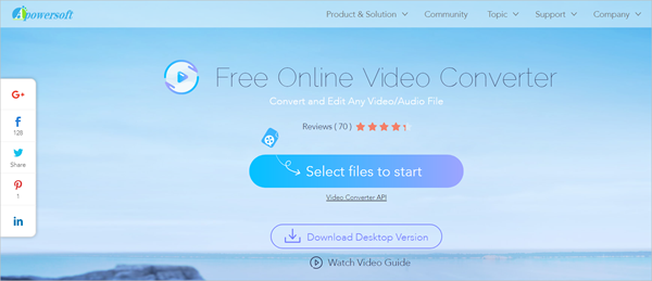Apowersoft Free Online Video Converter is one of 2018 Top 6 Best Free Online Video Converter