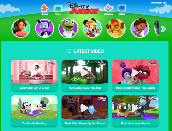 Disney Junior is one of the Top 8 Websites to Watch Cartoons/Anime Online.