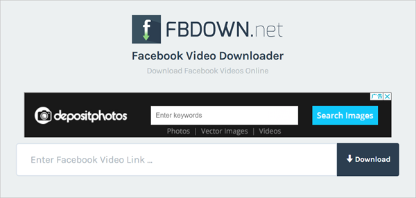 Download videos from Facebook online.