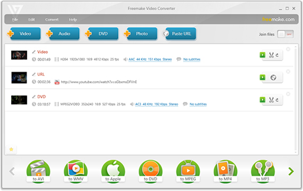 Freemake Video Converter is one of the Best 5 Free Video Converter.