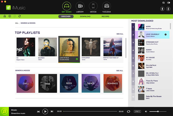 iSkysoft iMusic is one of the Top 12 Sites to Download Full Music Albums for Free 2019.
