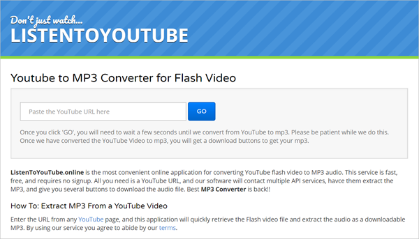 ListenToYouTube is one of the top 8 Best YouTube to MP3 Converters of 2018.