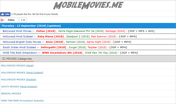 MobileMovies is one of the 10 Great Sites to Download Free Movies from Mobile Devices.