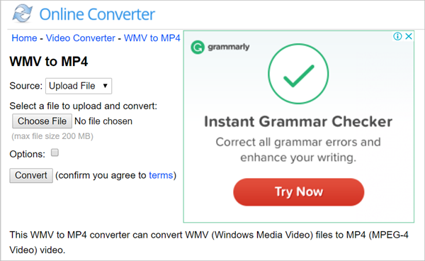 Online Converter is one of top 5 Best Free Online WMV to MP4 Converter.