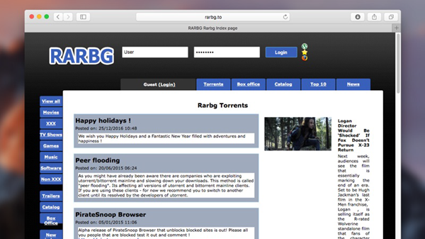 RARBG is one of the 10 Best Torrent Sites for Mac to Download Torrents.