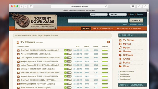 TorerentDownloads is one of the 10 Best Torrent Sites for Mac to Download Torrents.