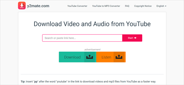 Y2mate is one of the top 10 Best Free YouTube Downloader Online 2018.