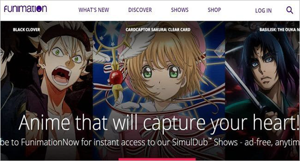 Funimation is best sites to Watch English Dubbed Anime.