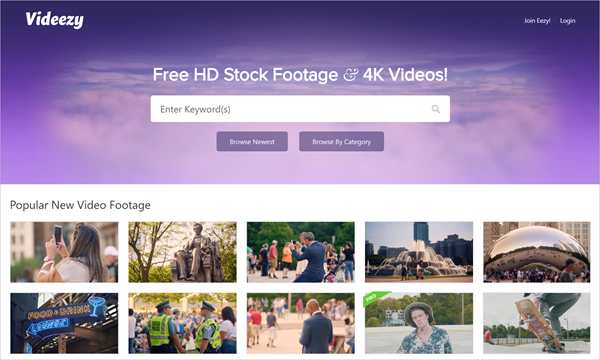 Using Videezy to Download Free Stock Videos in 4K or Ultra HD Quality.