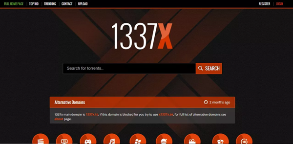1337x is currently one of the most popular torrent websites that still working. 
