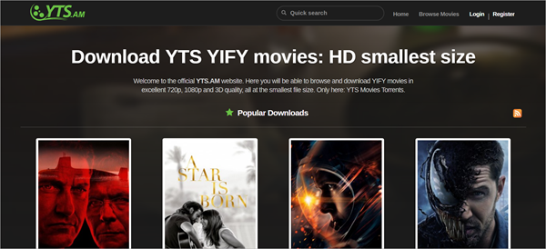 YTS is also a very highly rated website for quality torrents. 